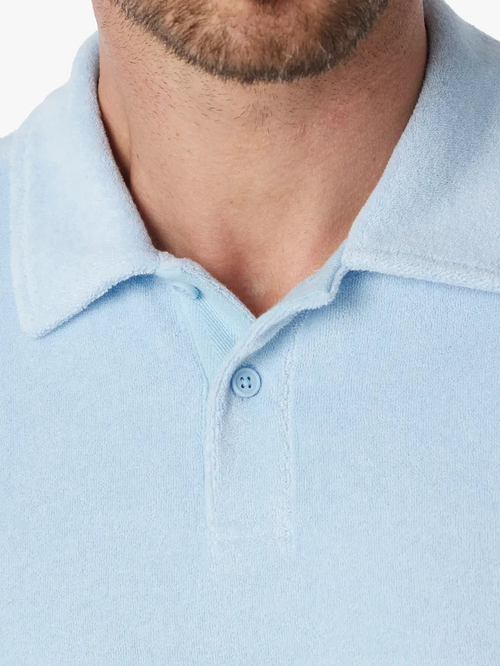 Ravello Terry Polo - Light Blue