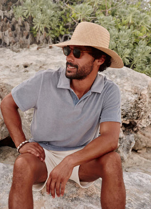 Ravello Terry Polo - Baltic Teal