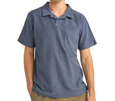 Vintage Terry Polo - Slate Blue