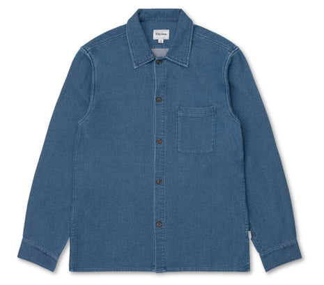 Textured Corduroy Shirt - Washed Indigo