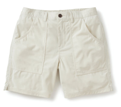 Trails Corduroy Short 7.5" - Silver Birch