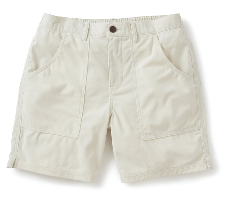 Trails Corduroy Short 7.5" - Silver Birch