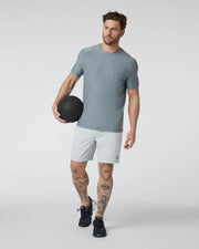 Strato Athletic Tech Tee - Dusty Blue Heather