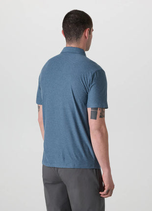 Strato Tech Polo - Pool Blue Heather