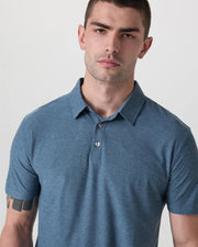 Strato Tech Polo - Pool Blue Heather