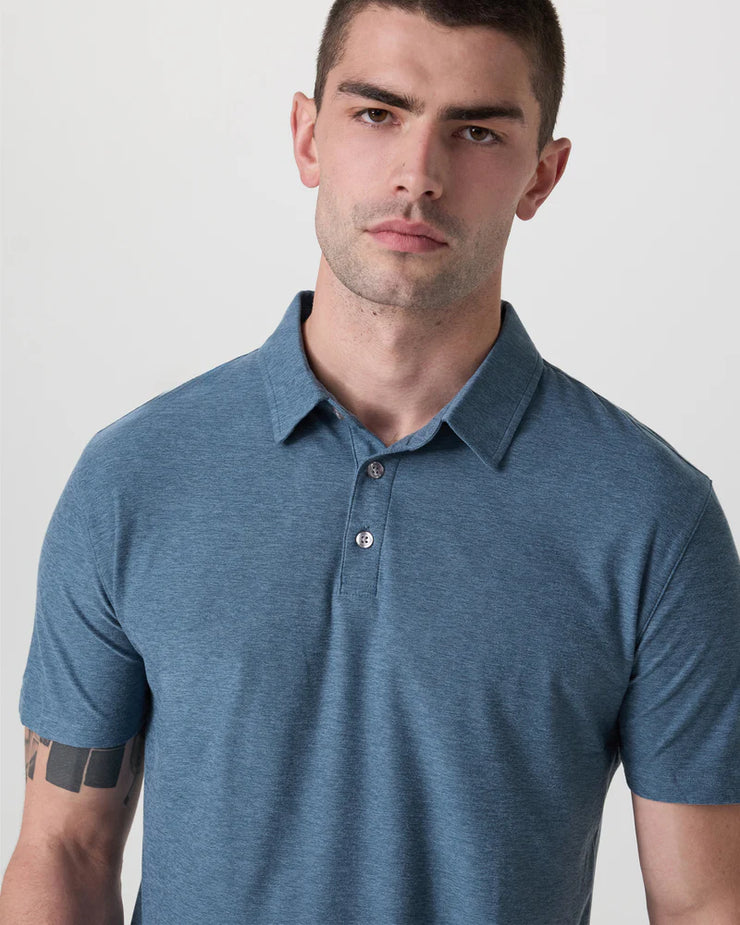 Strato Tech Polo - Pool Blue Heather