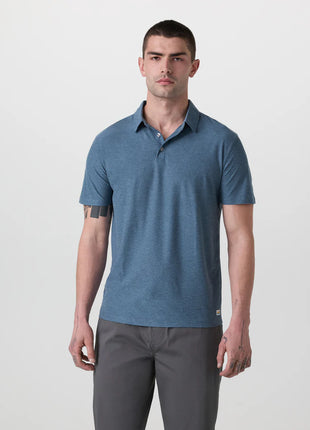 Strato Tech Polo - Pool Blue Heather