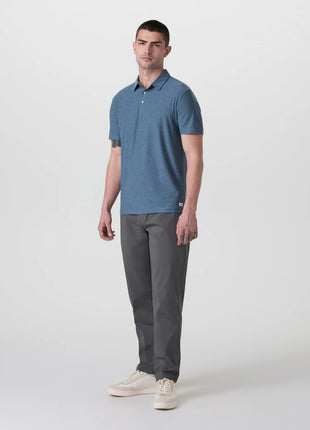 Strato Tech Polo - Pool Blue Heather