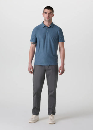 Strato Tech Polo - Pool Blue Heather