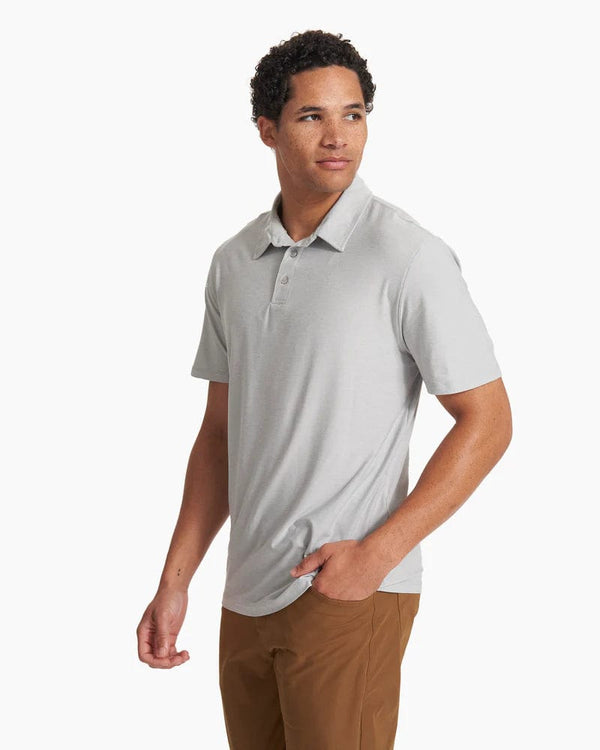 Strato Tech Polo - Platinum Heather – Man Outfitters