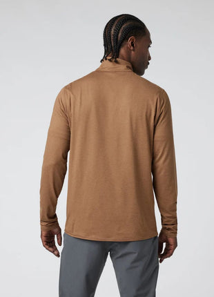 Ease Performance 1/2 Zip 2.0 - Pecan Heather