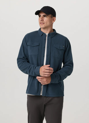 Aspen Shirt Jacket - Ocean Blue