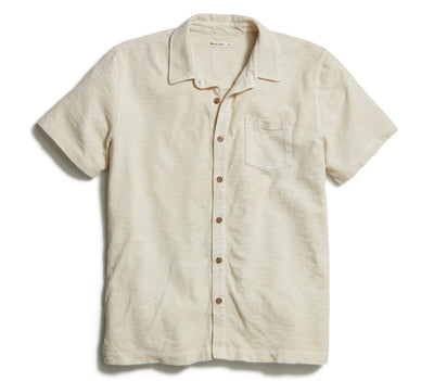 Vintage Slub Button Down Shirt - Sand