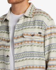Offshore Jacquard Flannel Shirt - Chino
