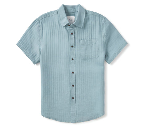 The Alan Solid Shirt - Lago Blue