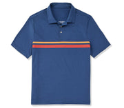 Midway Performance Polo - Red Comp Stripe