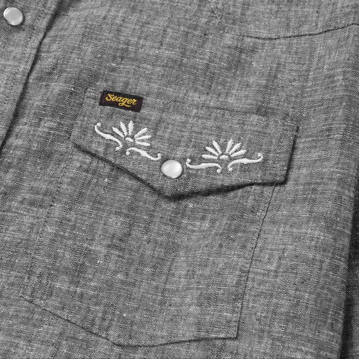 Reagan Pearl Snap Shirt - Washed Black