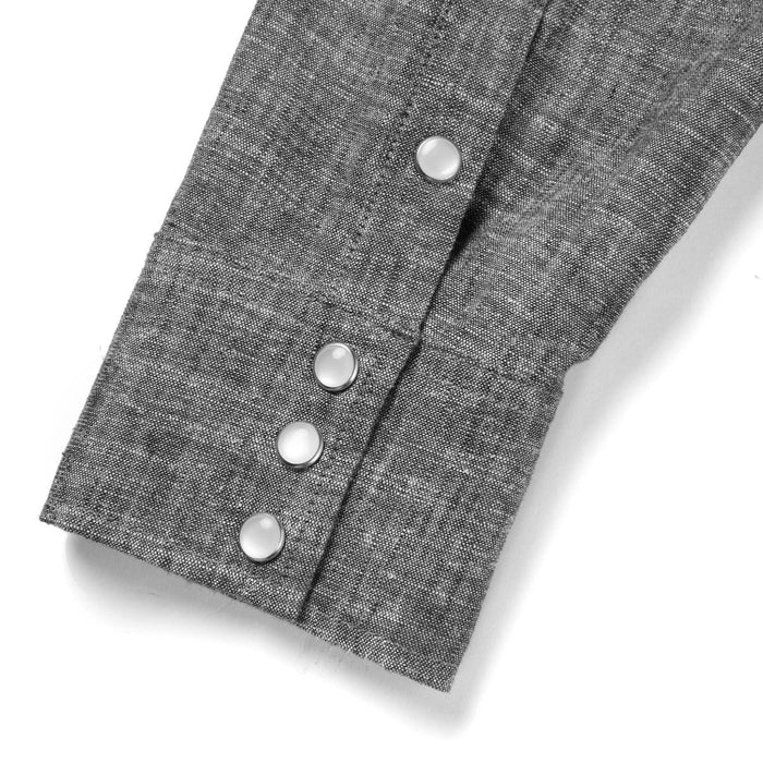 Reagan Pearl Snap Shirt - Washed Black