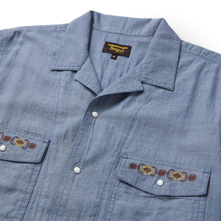 Whippersnapper Chambray Shirt - Light Wash