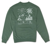 Tropical Breeze Sweatshirt - Sea Spray Green