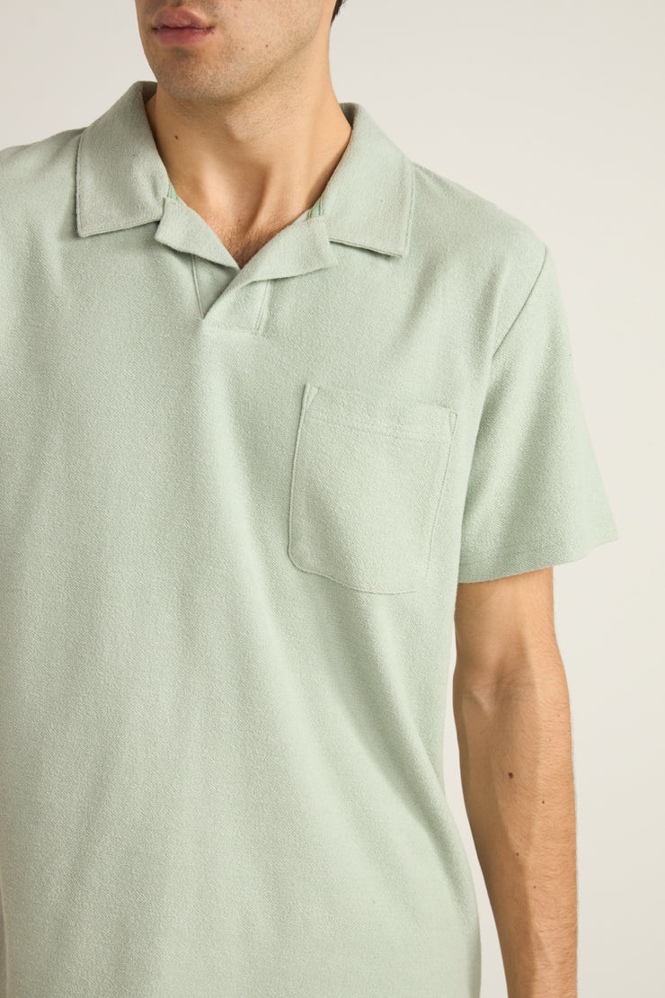 Vintage Terry Polo - Seafoam