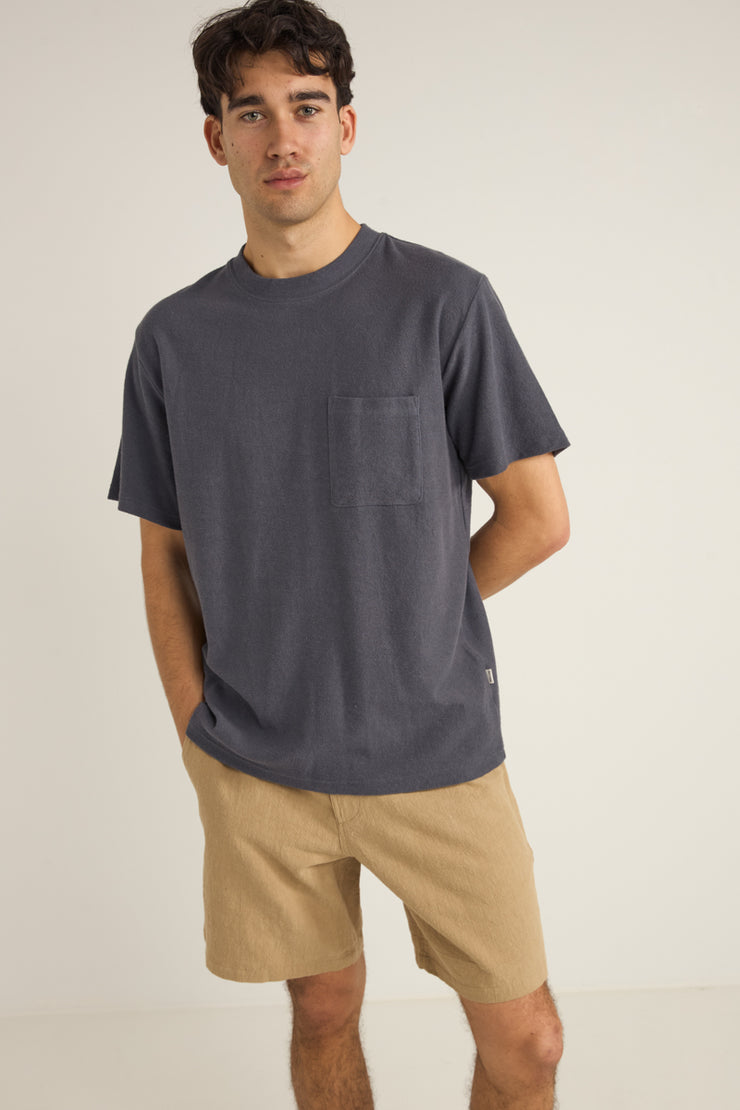 Vintage Terry T-Shirt - Navy