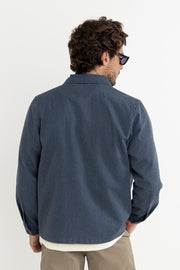 Hickory Stripe Work Shirt - Navy