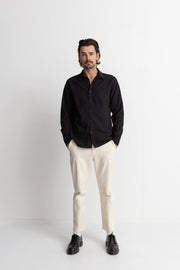 Classic Linen LS Shirt - Black