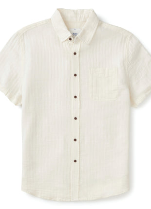 The Alan Solid Shirt - Vintage White
