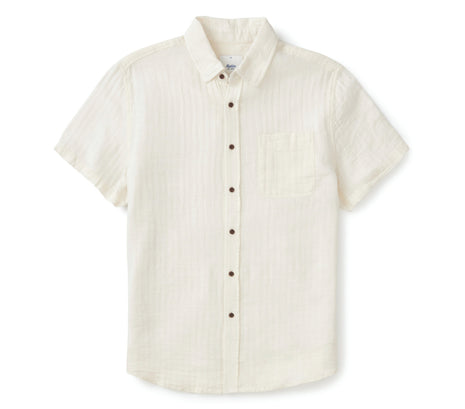 The Alan Solid Shirt - Vintage White