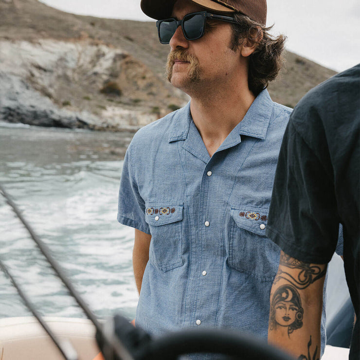 Whippersnapper Chambray Shirt - Light Wash