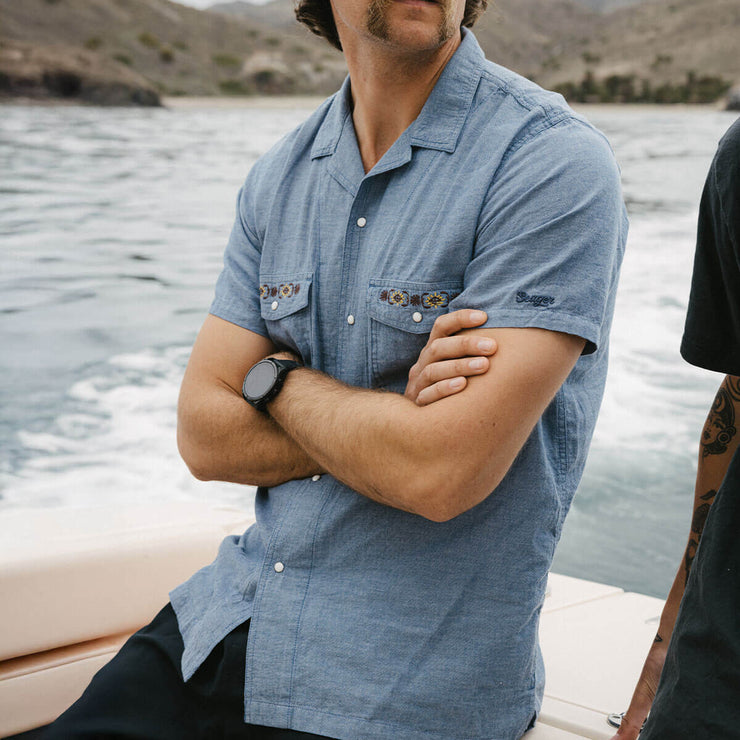 Whippersnapper Chambray Shirt - Light Wash