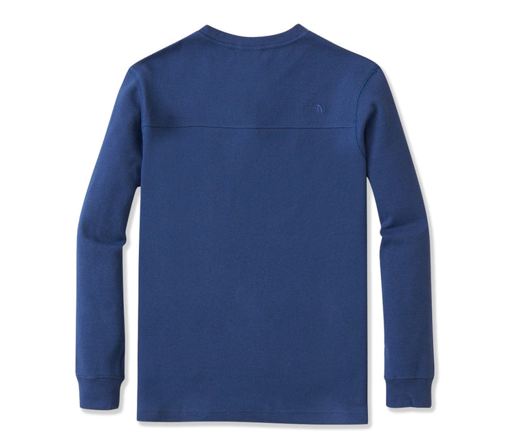 Terrain Waffle Henley - Blue Tops The North Face 