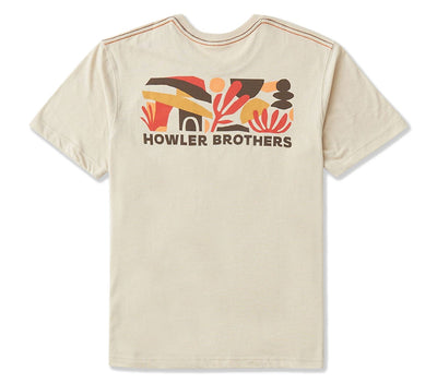 Distant Forms Pocket Tee - Sand Heather Tops Howler Bros Sand Heather S 
