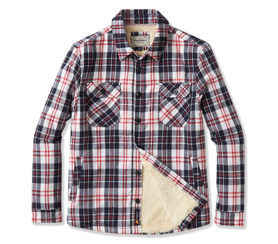 Fenton Sherpa Lined Shirt Jacket Outerwear Flag & Anthem Multi Plaid S 