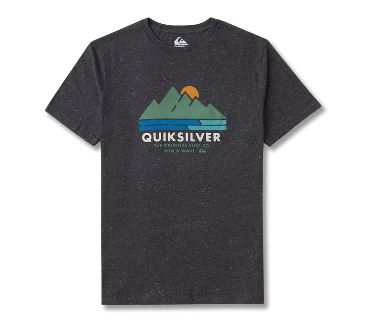 Scenic Recovery Organic Tee - Charcoal Heather Tops Quiksilver Charcoal Heather S 