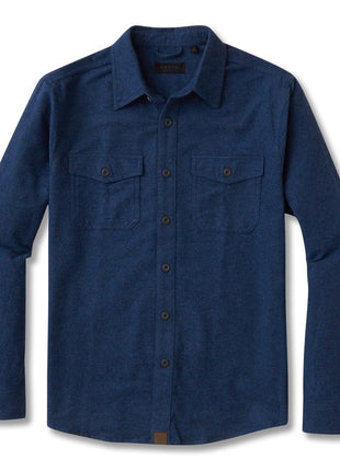 Major Chamois Flannel - Lake Blue Tops Dakota Grizzly Lake Blue S 