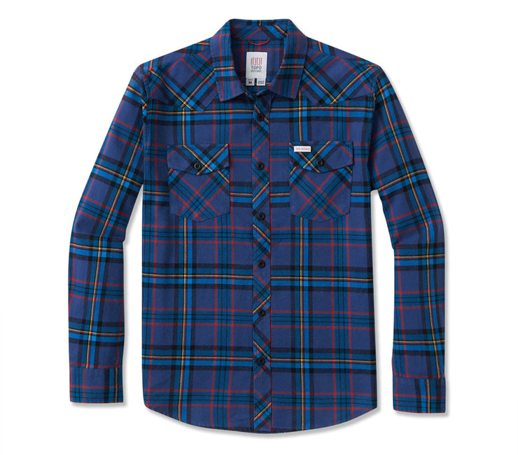 Mountain Shirt - Blue Multi Plaid Tops Topo Designs Blue Multi Plaid S 