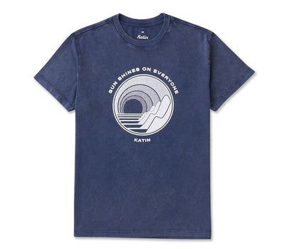 Distant Tee - Navy Mineral Tops Katin Navy Mineral S 
