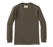 Vintage Thermal Crew - Dusty Olive Tops The Normal Brand Dusty Olive S 