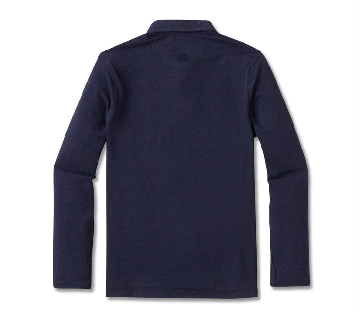 Puremeso Weekend Polo - Navy Tops The Normal Brand 