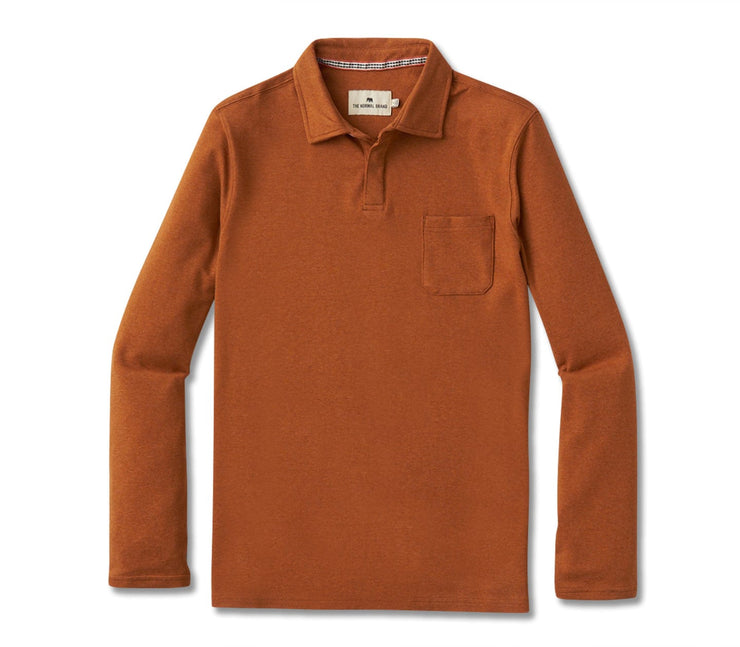 Puremeso Weekend Polo - Almond Tops The Normal Brand Almond S 