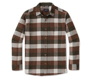 Freemont Flannel Shirt - Natural Check Tops Pendleton Green / Brown Check S 