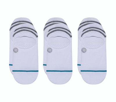 Gamut Invisible Socks - 3 Pack Accessories Stance White 9-12 