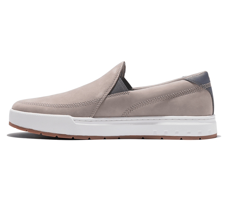 Maple Grove Slip On Sneaker - Grey Nubuck Leather