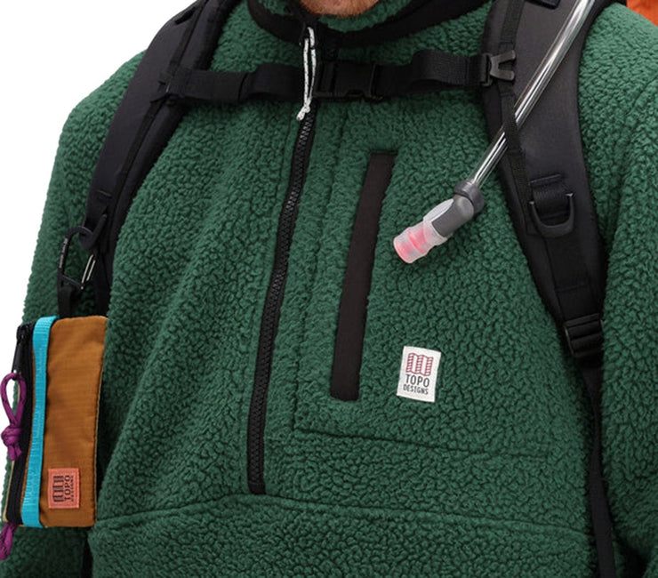 Mountain Fleece Pullover - Forest Outerwear Topo Designs 