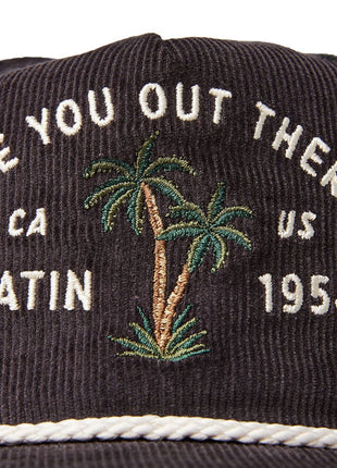 Bermuda Cord Hat - Black