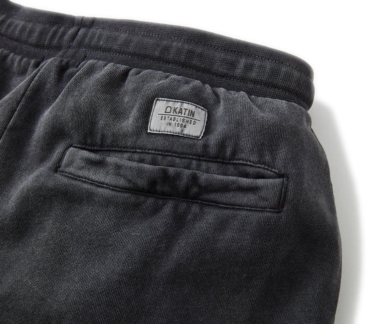 Lounge Fleece Pant - Black Wash Mineral Bottoms Katin 