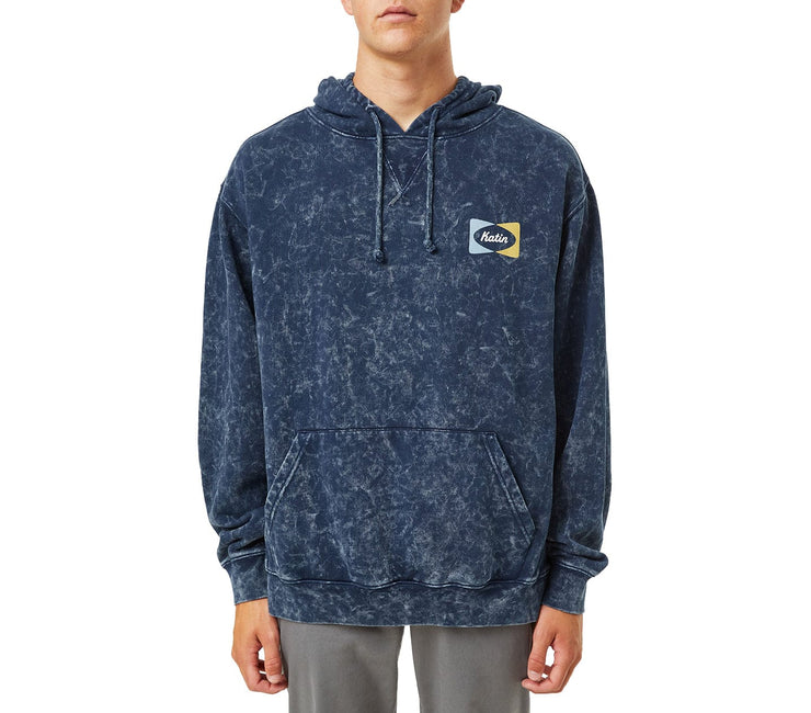 Plane Fleece Hoodie - Navy Mineral Wash Outerwear Katin 