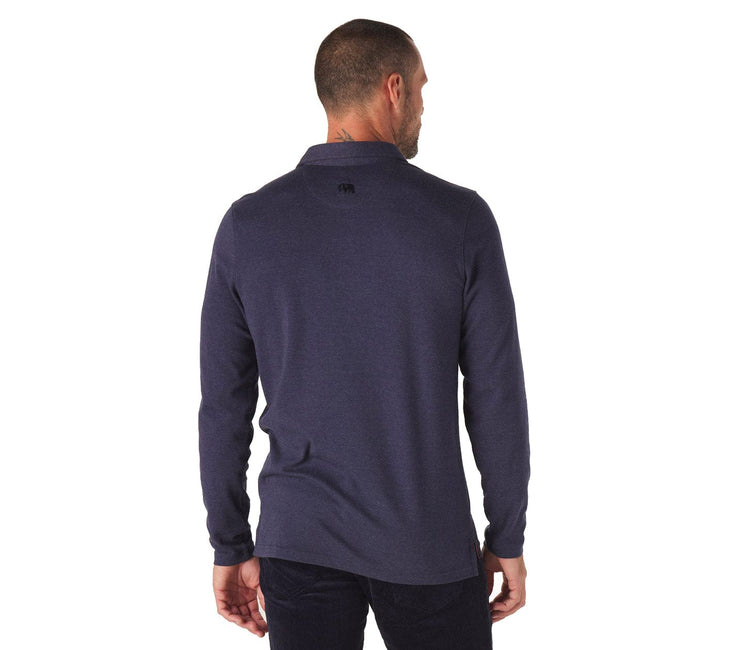 Puremeso Weekend Polo - Navy Tops The Normal Brand 